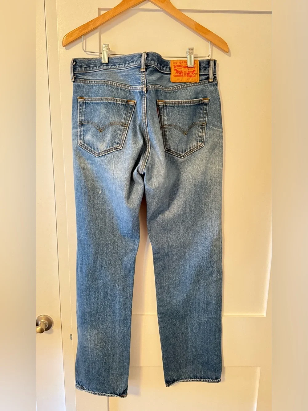 VINTAGE LEVIS 501 DENIM BUTTON FLY JEANS - Picture 5 of 6